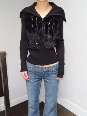 Cache Women's Black Cardigan